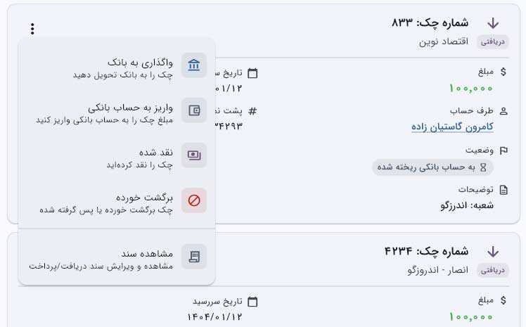 چکها قبل از دردسر یادآوری میشوند